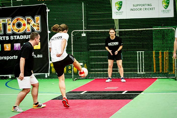 Indoor Soccer in action